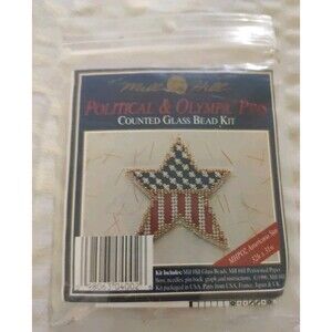 Mill Hill Political & Olympic Counted Glass Bead Kit MHP02 American Star NOS 96